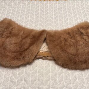 Vintage Brown Fur Collar Accessory